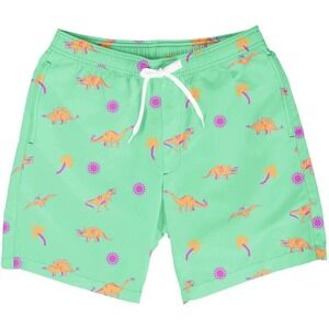 TIPSY ELVES‎ DINO DESERT SWIM TRUNKS  Men's Size Large  GREEN  NEW WITH TAGS